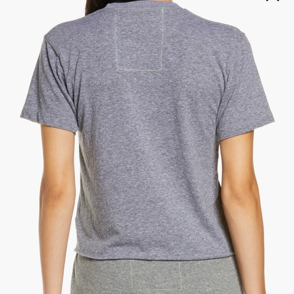 Aviator Nation Heart Embroidered T-Shirt | Heather Grey - Picture 4 of 7